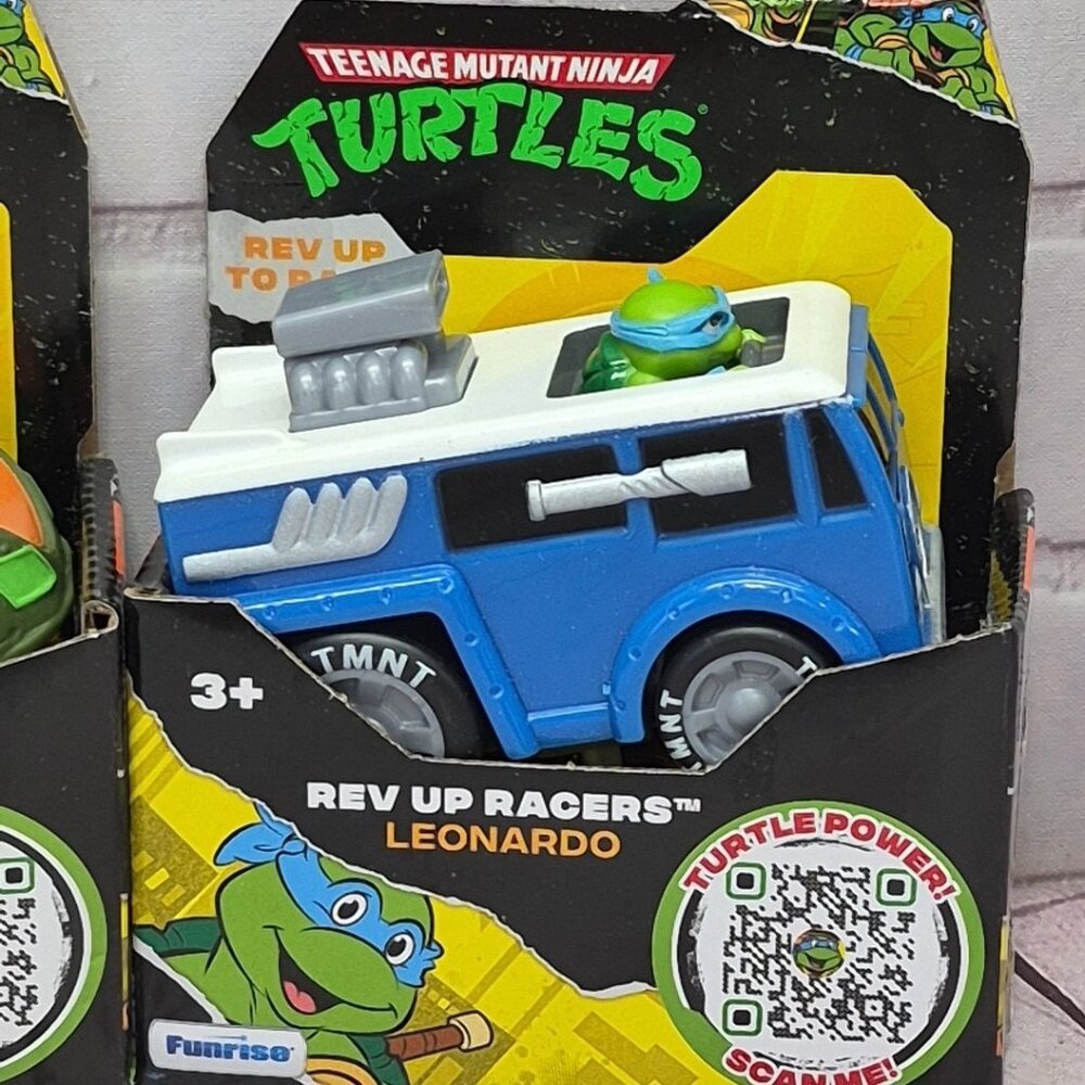 Teenage Mutant Ninja Turtles Rev Up Racers Complete Set Of 4, Sealed New - Picture 5 of 9